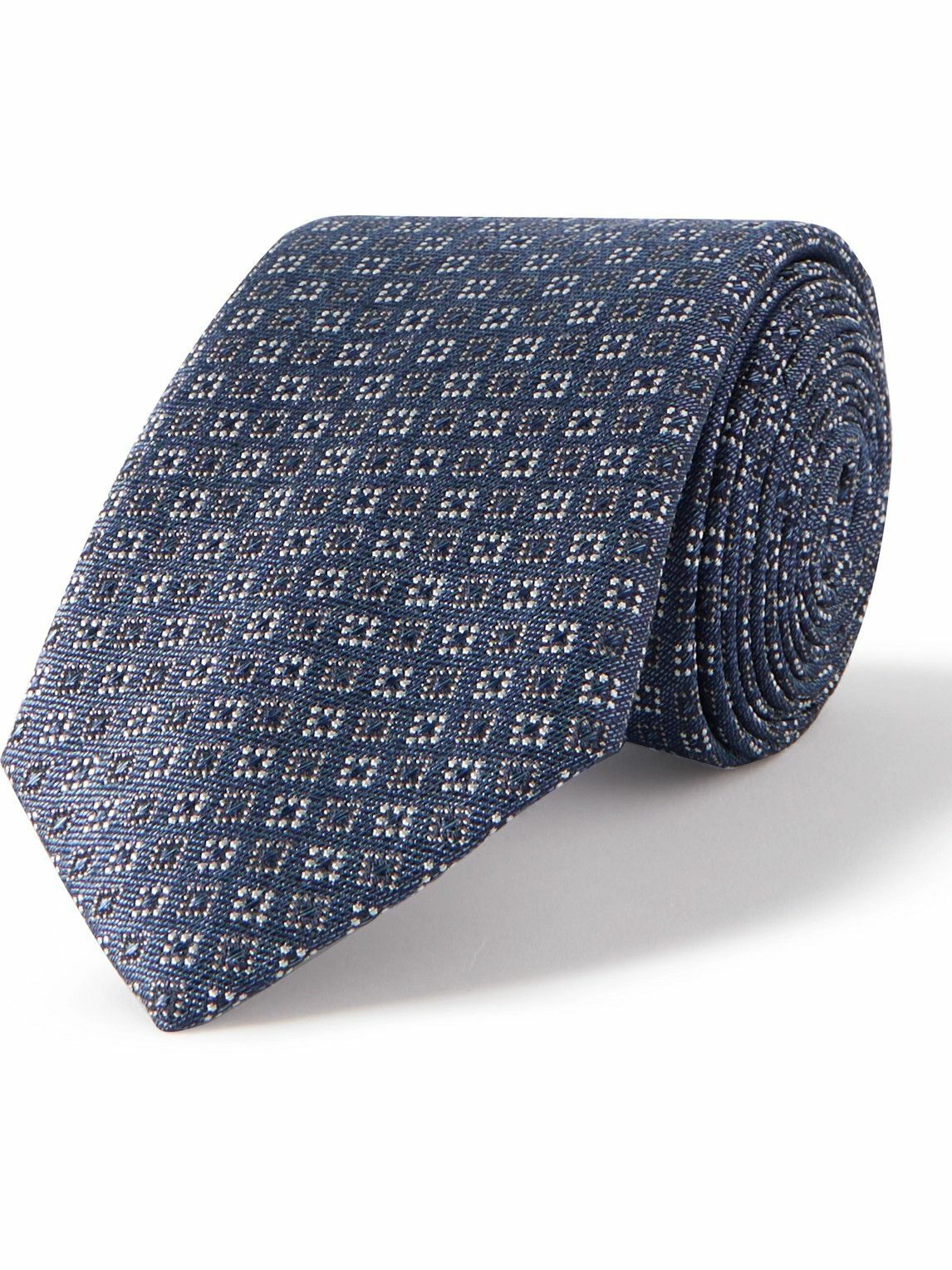 Canali - 8cm Silk-Jacquard Tie Canali