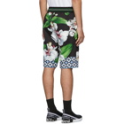 Dolce and Gabbana Multicolor Orchid Jogging Shorts