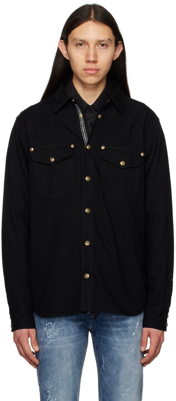 Photo: Versace Jeans Couture Black Baracuda Shirt