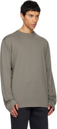 Rier Gray Roundneck Jersey Cotton T-shirt