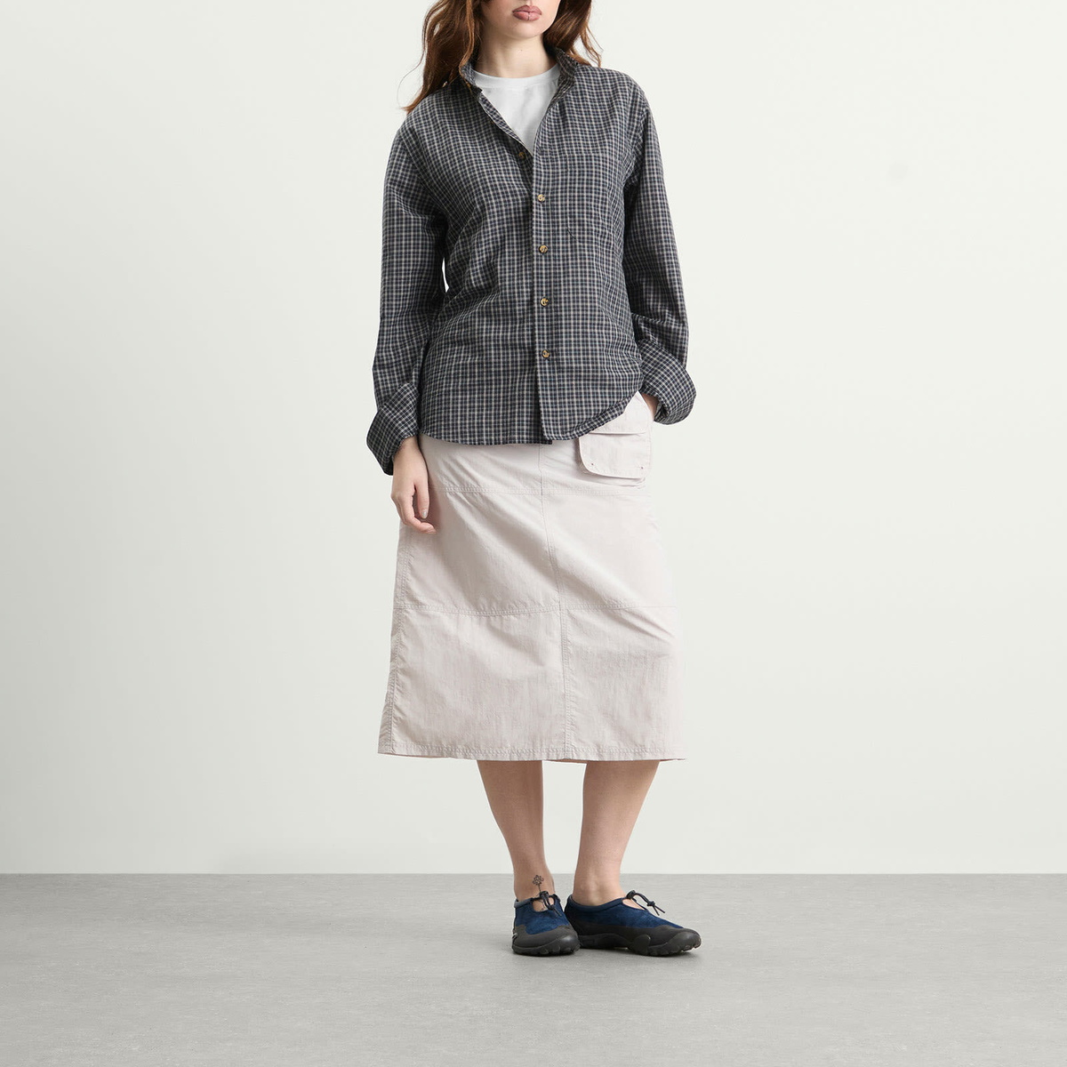 Gramicci Women's Nylon Utility Skirt in Ecru