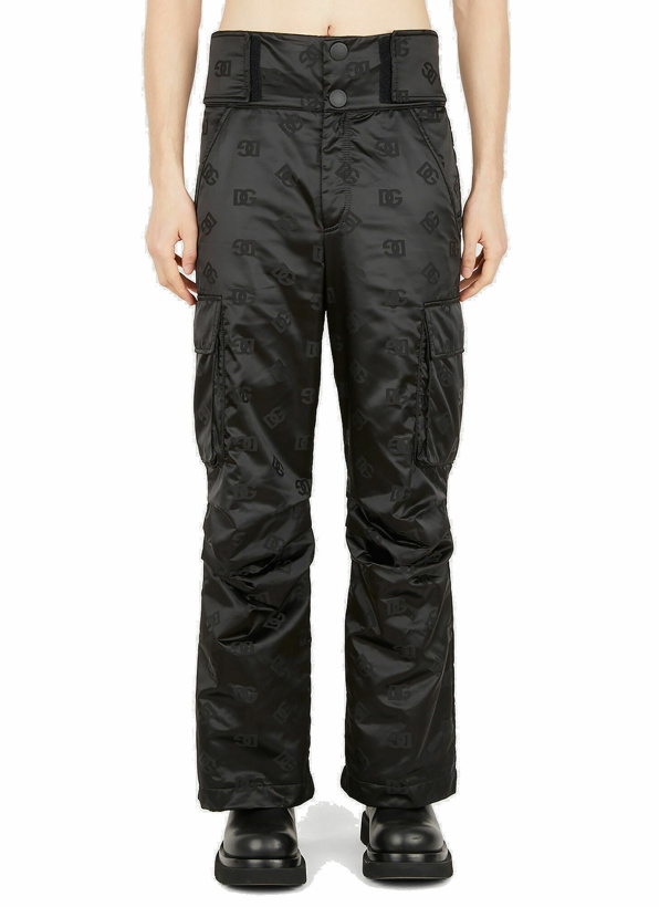 Photo: Logo Jacquard Ski Pants in Black