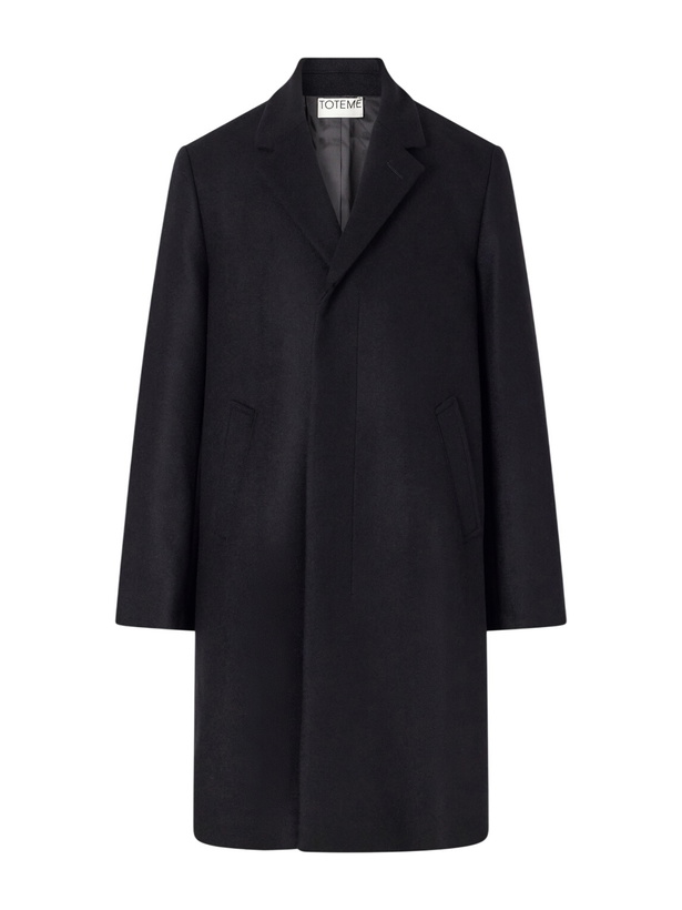 Photo: TOTEME - Wool, Cashmere and Silk-Blend Coat - Black