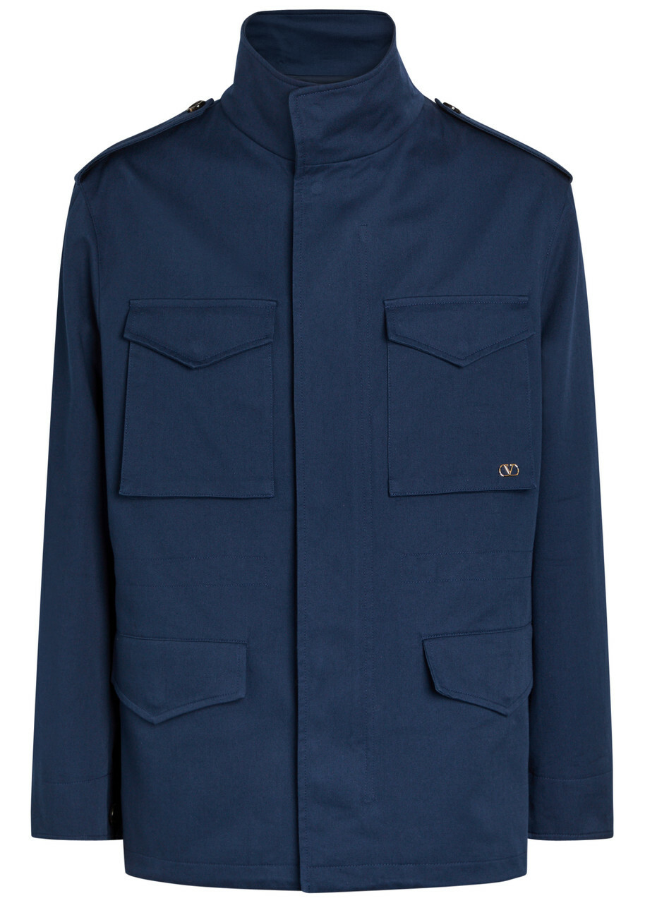 Valentino Garavani - Double-Breasted Silk-Satin Suit Jacket - Blue