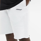 Off-White Men's Scribble Diag Sweat Short in White