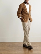 Dunhill - Straight-Leg Cotton and Cashmere-Blend Corduroy Suit Trousers - Neutrals