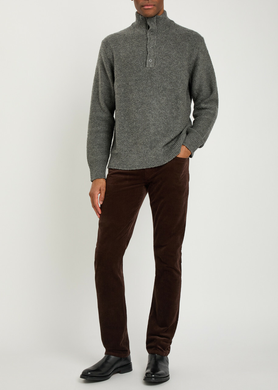 Paige Kotoni Merino Wool-blend Jumper Dark Grey