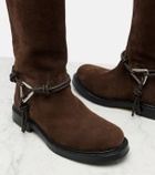 Bottega Veneta James Knot suede knee-high boots
