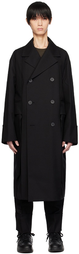 Photo: Wooyoungmi Black Belted Double Coat