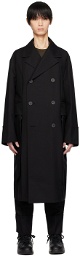 Wooyoungmi Black Belted Double Coat