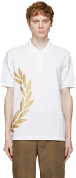 Comme des Garçons Homme Deux White Fred Perry Edition Laurel Wreath Polo