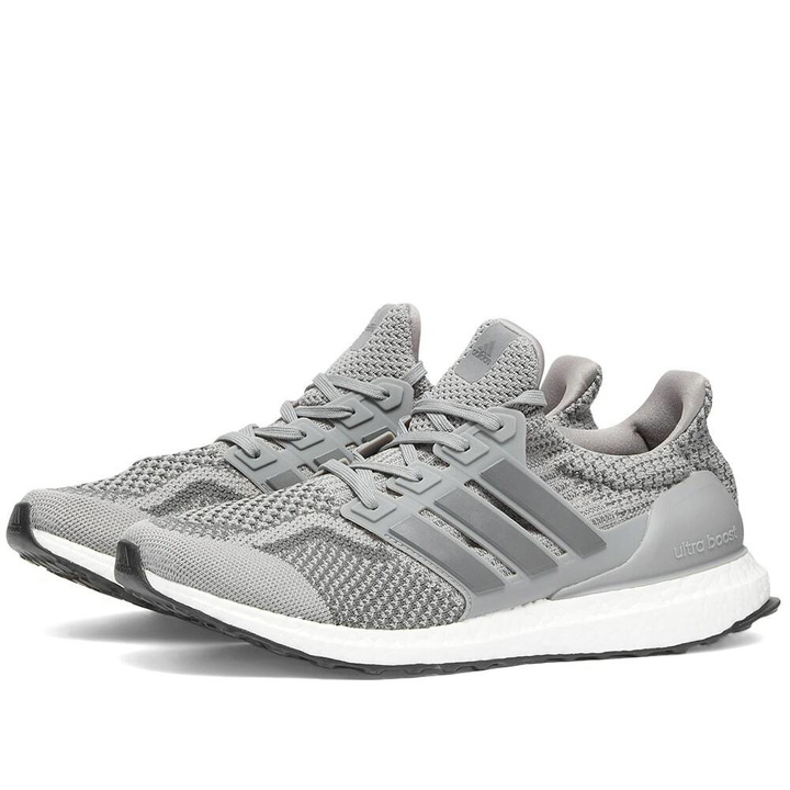 Photo: Adidas Men's Ultraboost 5.0 DNA Sneakers in Grey/Core Black