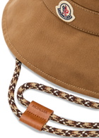 Moncler Drawstring Cotton Bucket hat Bronze