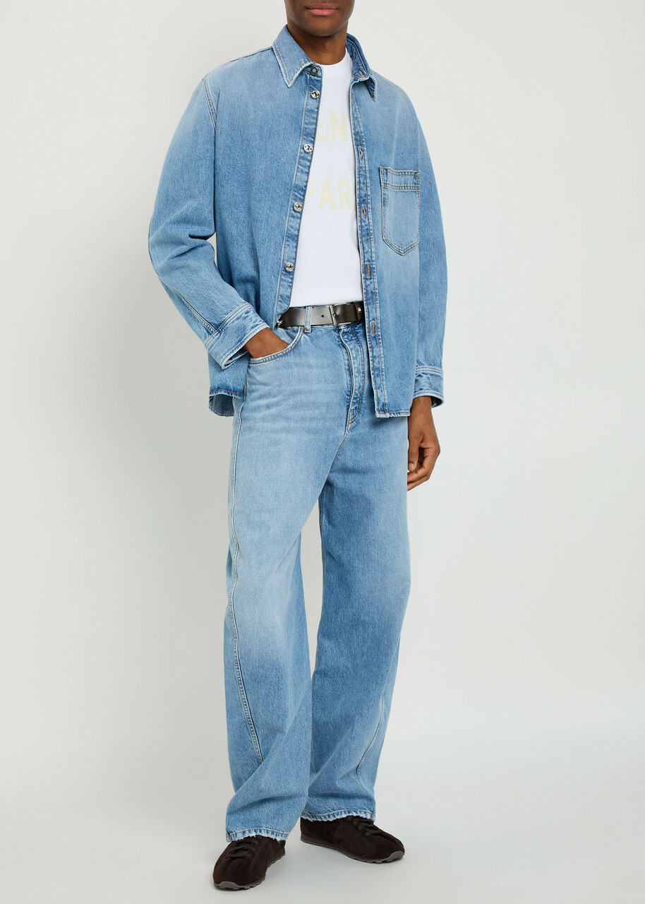 Givenchy Denim Overshirt Jacket Light Blue