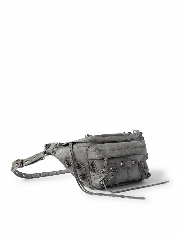 Photo: Balenciaga - Le Cagole Embellished Textured-Leather Belt Bag