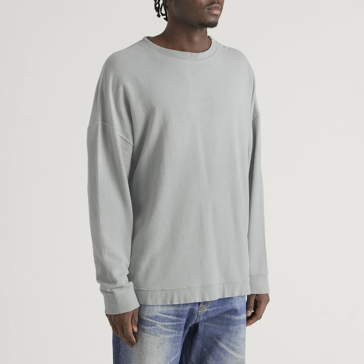 Our Legacy Men's Sunfaded Ash Rogue Loopback Slack Sweatshirt