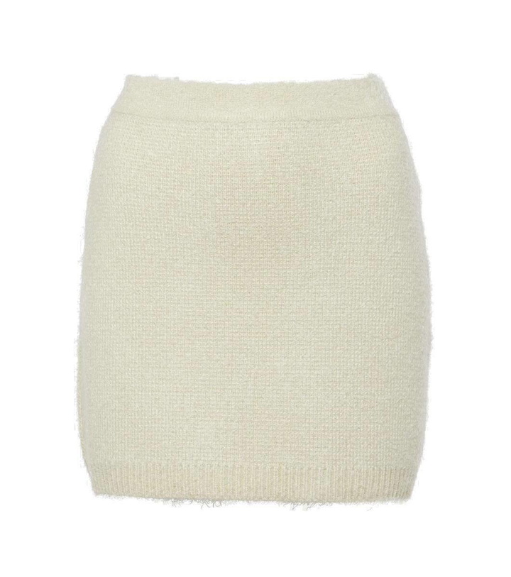 Photo: Khaite Darrion silk and cashmere miniskirt