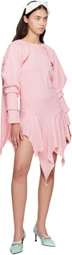 Ashley Williams Pink Wing Midi Dress