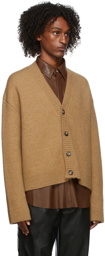 Nanushka Brown Bah Brushed Cardigan