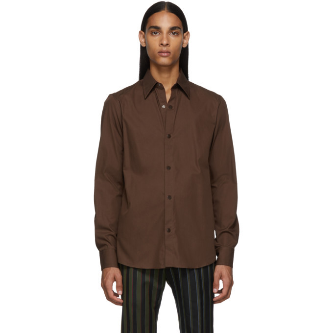 Photo: Dries Van Noten Brown Cordero Shirt