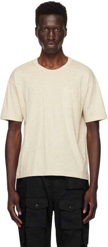 Photo: visvim Beige Ultimate Jumbo T-Shirt