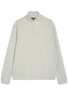 Paige Orion 1/4 zip Cotton-blend Sweatshirt Ecru