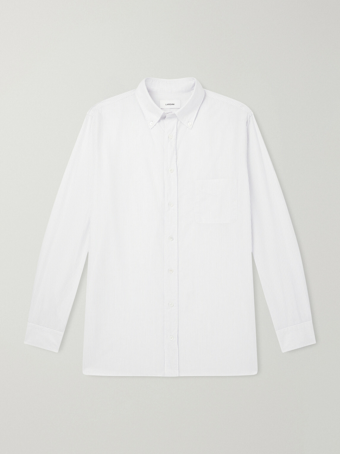 Lardini - Striped Cotton Shirt - White