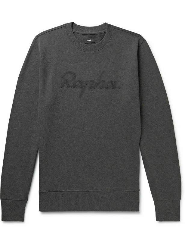 Photo: Rapha - Logo-Embroidered Cotton-Jersey Sweatshirt - Gray