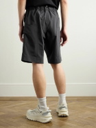 Moncler Grenoble - Day-Namic Straight-Leg Belted Logo-Appliquéd Shell Shorts - Black