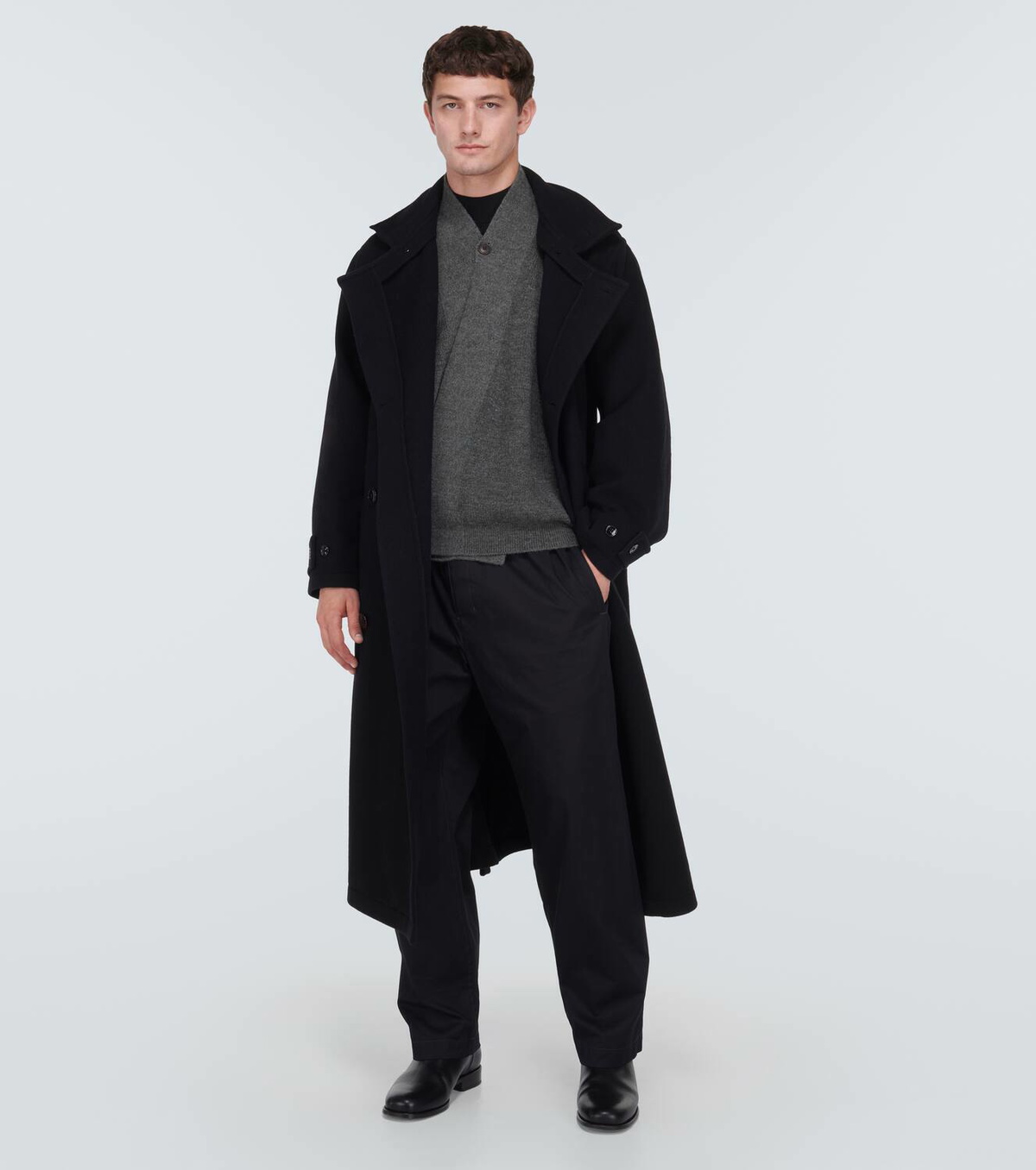 Lemaire Wrap wool-alpaca blend cardigan