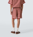 Valentino Toute La V cotton poplin Bermuda shorts