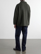 Inis Meáin - Wool and Cashmere-Blend Cardigan - Green