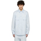 Sies Marjan Blue and White Striped Torres Shirt
