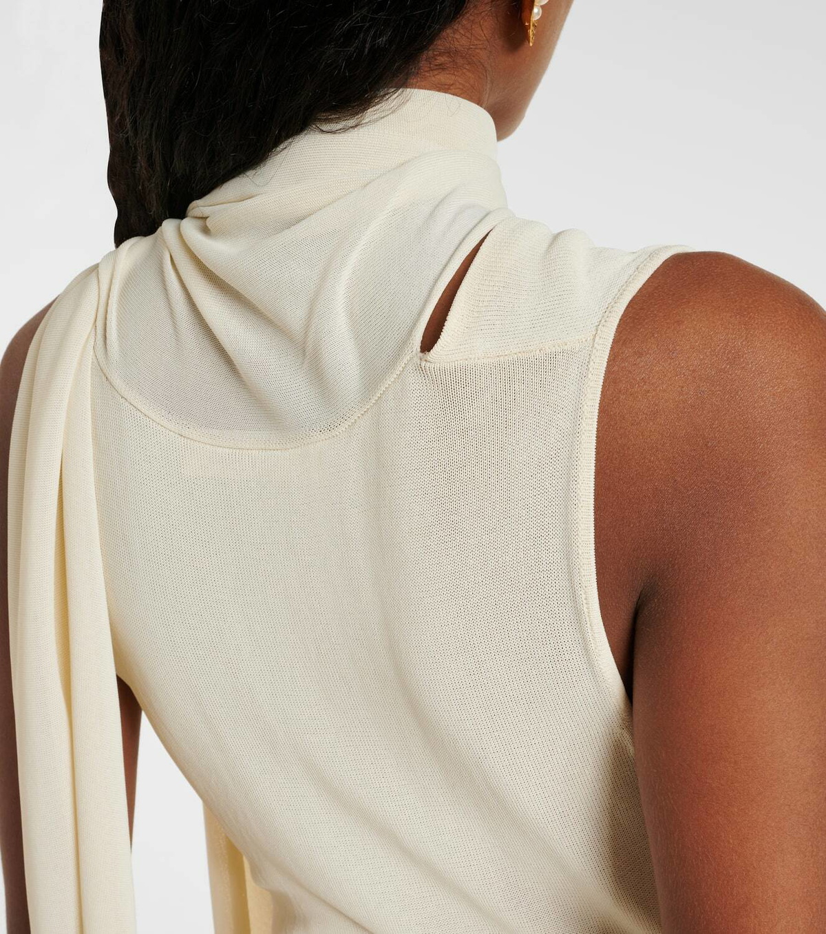 Aya Muse Scarf-detail draped maxi dress