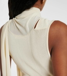Aya Muse Scarf-detail draped maxi dress