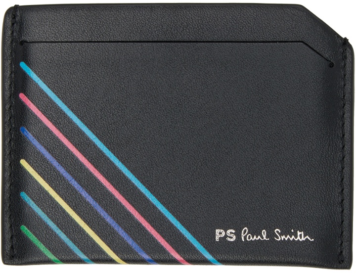Photo: PS by Paul Smith Black Sports Stripe Card Holder