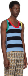 ZANKOV SSENSE Exclusive Blue & Black Vence Tank Top