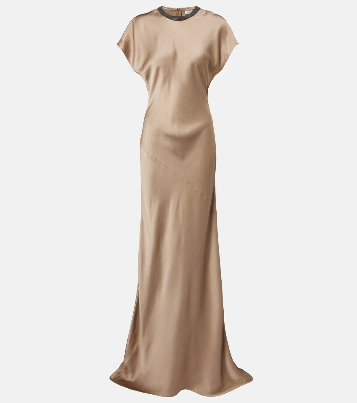 Brunello Cucinelli Monili satin gown