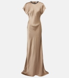 Brunello Cucinelli Monili satin gown