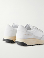 Common Projects - Track 80 Suede and Ripstop Sneakers - White