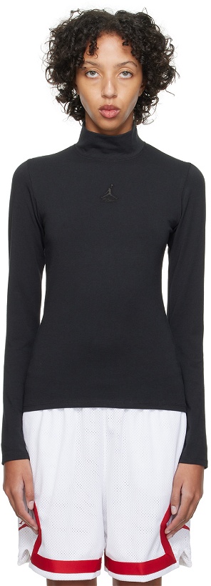 Photo: Nike Jordan Black Embroidered Long Sleeve T-Shirt