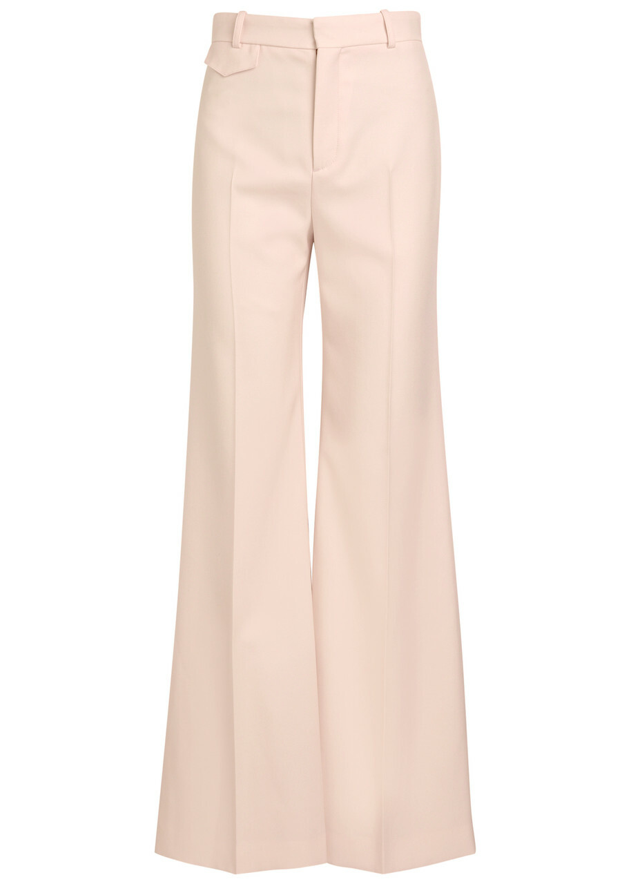 【関送込】CHLOE◆PANTS Chloé Fluid Cropped Pants In Silk Charmeuse & Lace in Iconic