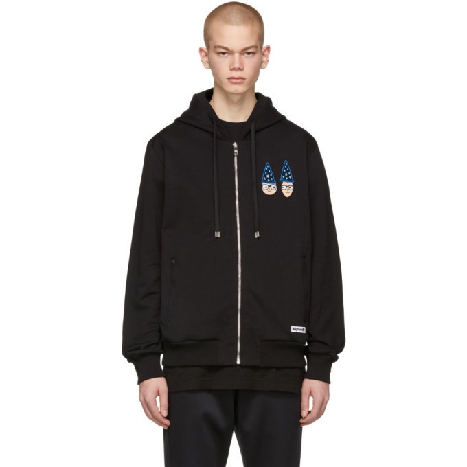 Photo: Dolce and Gabbana Black Magician DGFamily Zip-Up Hoodie