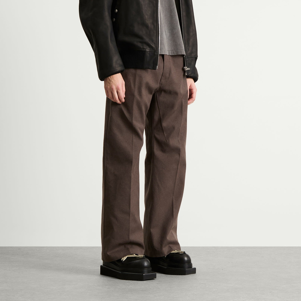 Rick Owens Men's Whipcord Geth Jeans in Ash Rick Owens