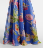 Carolina Herrera Floral silk organza gown