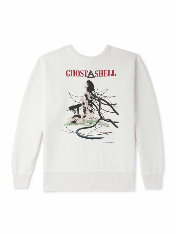 Photo: SAINT MXXXXXX - Ghost in the Shell Printed Cotton-Jersey Sweatshirt - White