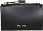 Toga Pulla Black Leather Studs Small Wallet