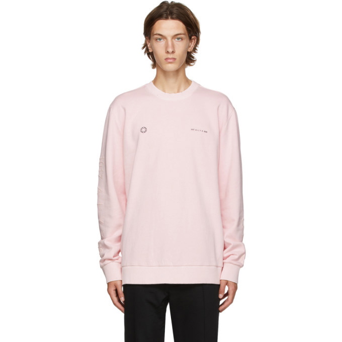 Photo: 1017 ALYX 9SM Pink Double Logo Sweatshirt