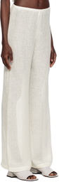 LESET White Stella Lounge Pants