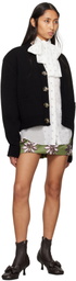 Meryll Rogge Black Double Faced Cashmere Cardigan
